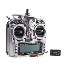 FrSky Taranis 2.4GHz X9DP + X8R- Mode 2 EU Version - EVA Bag - EU Charger