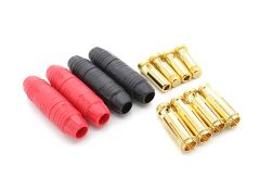 7mm AS150 Anti Spark Self Insulating Gold Bullet Connector