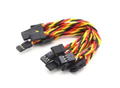 Twisted 10CM Male to Male Servo Lead (JR)