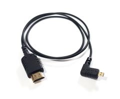 HyperThin Right Angle Micro V2 to HDMI Cable