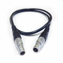 2-pin Lemo-type to 2-pin Lemo-type Power Cable