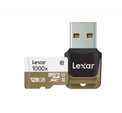 Lexar microSDXC 1000x 128GB UHS-II + USB 3.0 Reader