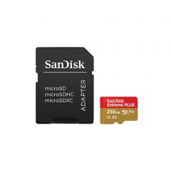 SanDisk Extreme microSDXC plus  256GB 200/140MB/s, A2 