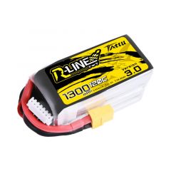 Tattu R-Line Version 3.0 1300mAh 22.2V 120C 6S1P Lipo Battery Pack with XT60 Plug