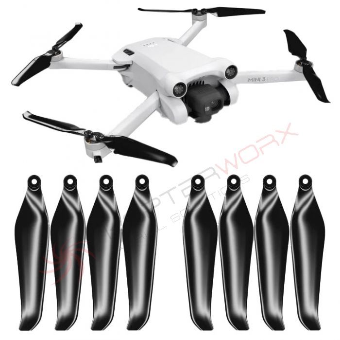 Upgrade x4 Propellers Mini DJI Black STEALTH - Pro 3