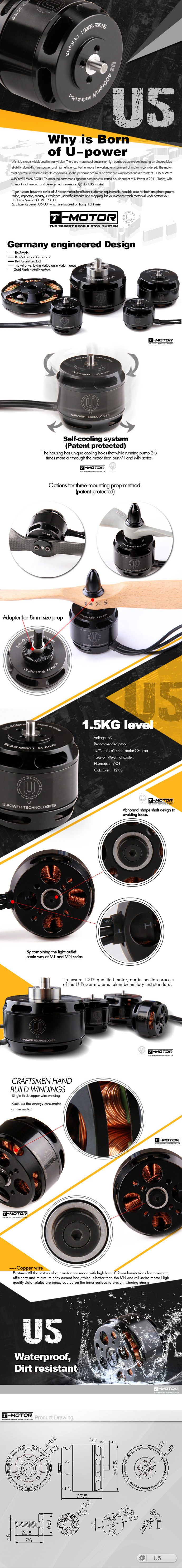 T-Motor U5 400KV